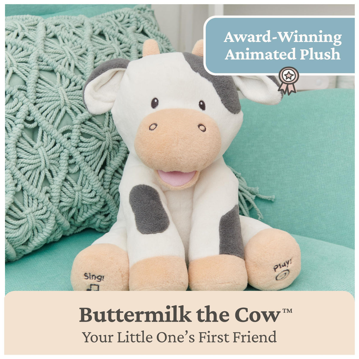 GUND Buttermilk batteries included for immediate play.