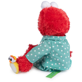 Kid-friendly nightlight effect from Elmo plush brightens bedtime moments.
