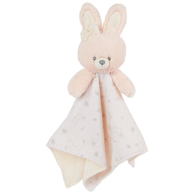GUND Bunny Lovey rose closeup in ultra-soft recycled plush for cozy on the go cuddles
