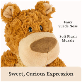 GUND Bexley tan muzzle and faux suede nose detail
