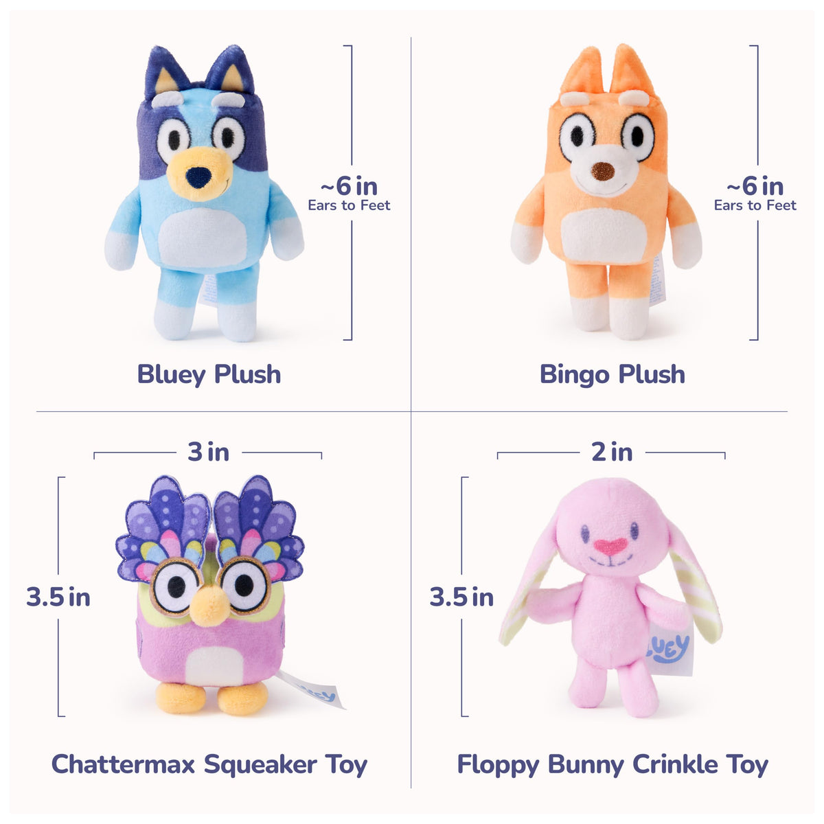 GUND Bingo mini plush companion for coordinated pretend play