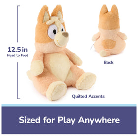 GUND Bingo plush featuring quilted paws and ears for sensory play.