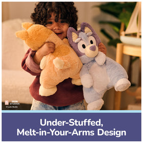 GUND Bluey bright-eyed detail inspires storytelling and pretend adventures.