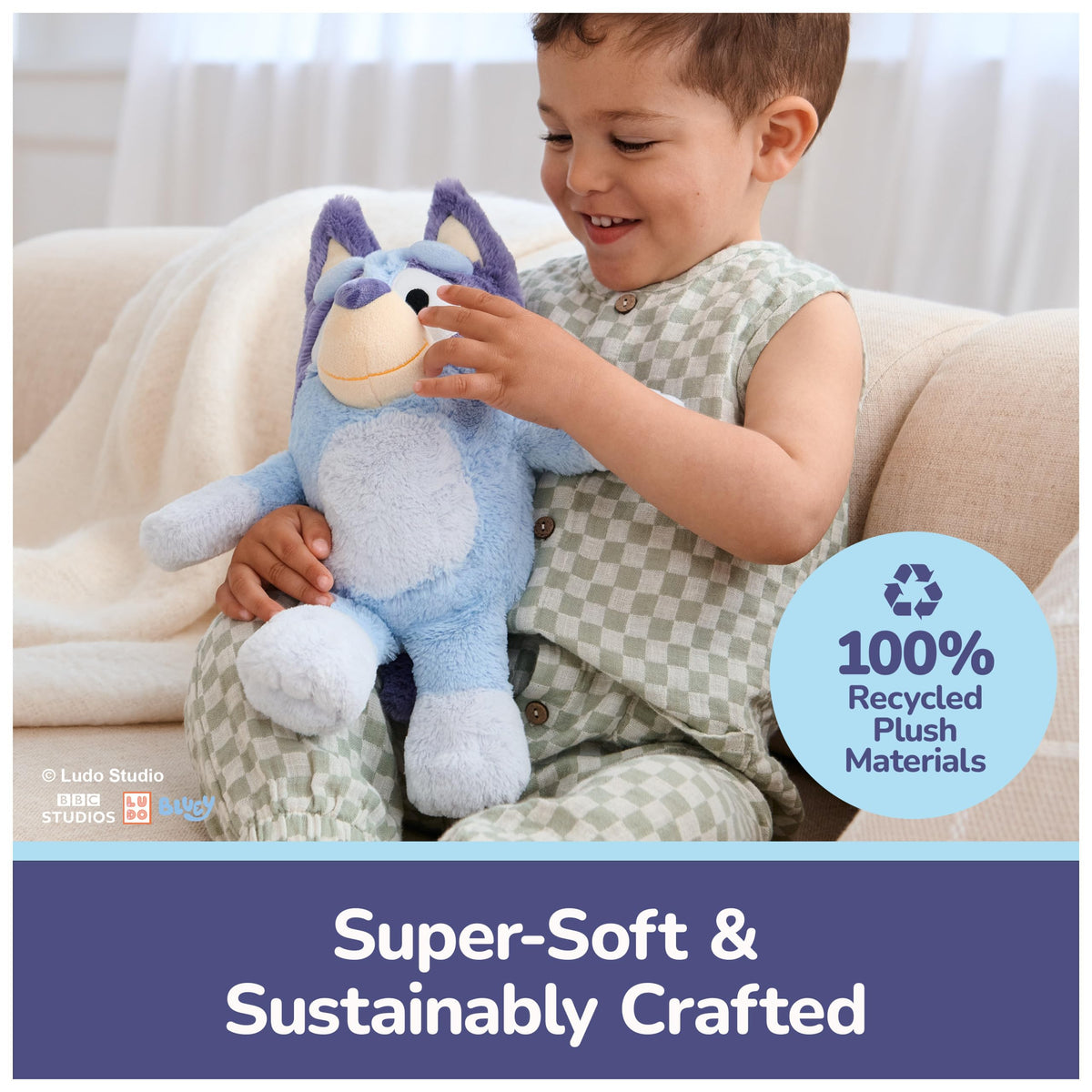 GUND Bluey plush with floppy arms ideal for hugging