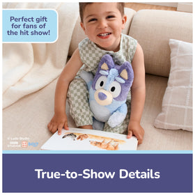 GUND Bluey fluffy tail supports upright display