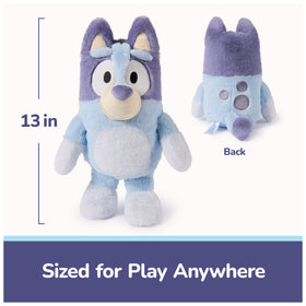 GUND Bluey plush is machine washable for easy cleanup