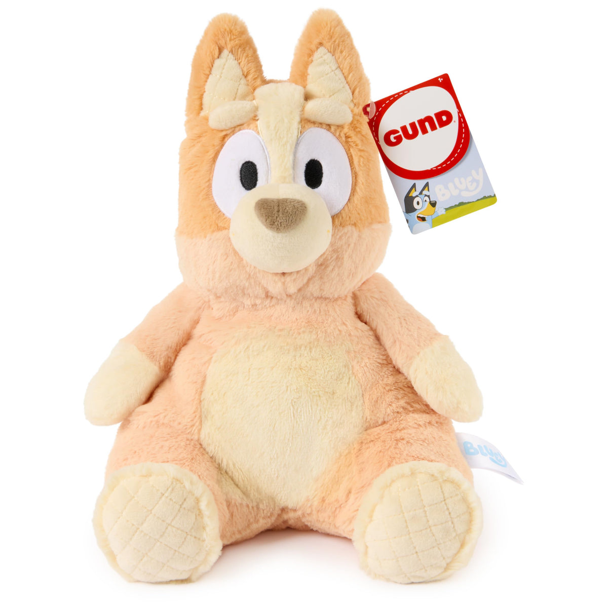 GUND Bluey Oh So Snuggly plush for soft hugs and imaginative play.