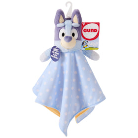 GUND Bluey Sustainably Soft Lovey 13-inch cuddle companion for on-the-go comfort.