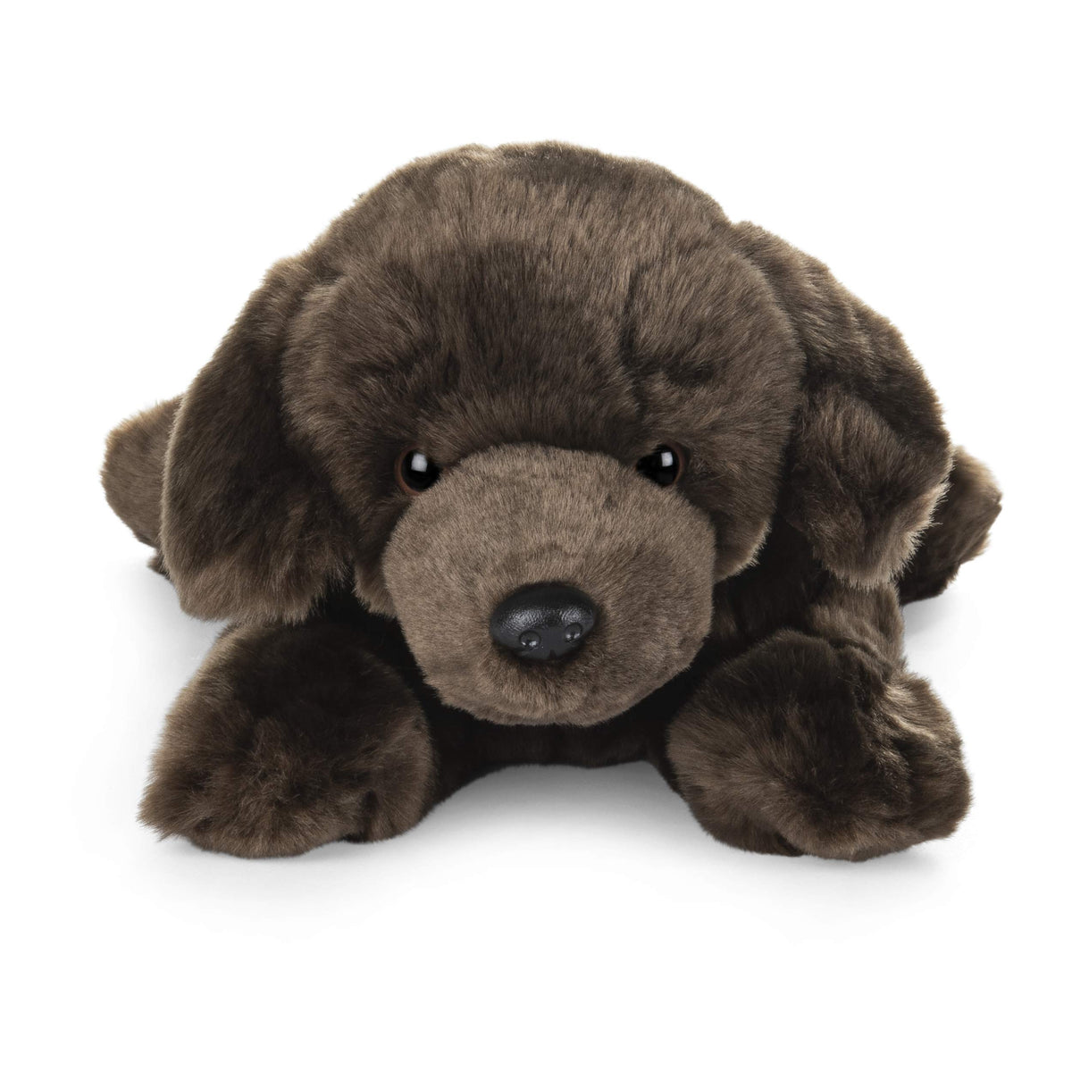 GUND chocolate lab plush, surface-washable for easy cleaning.