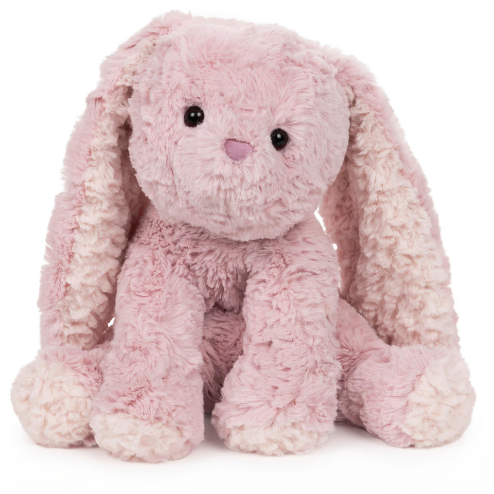 GUND Cozys Bunny plush stands 10 inches tall for comforting hugs.