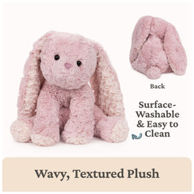 GUND Cozys Bunny uses premium soft fabric for lasting softness and easy care.