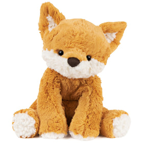 GUND Cozys Fox plush front view showing soft fur for cozy hugs