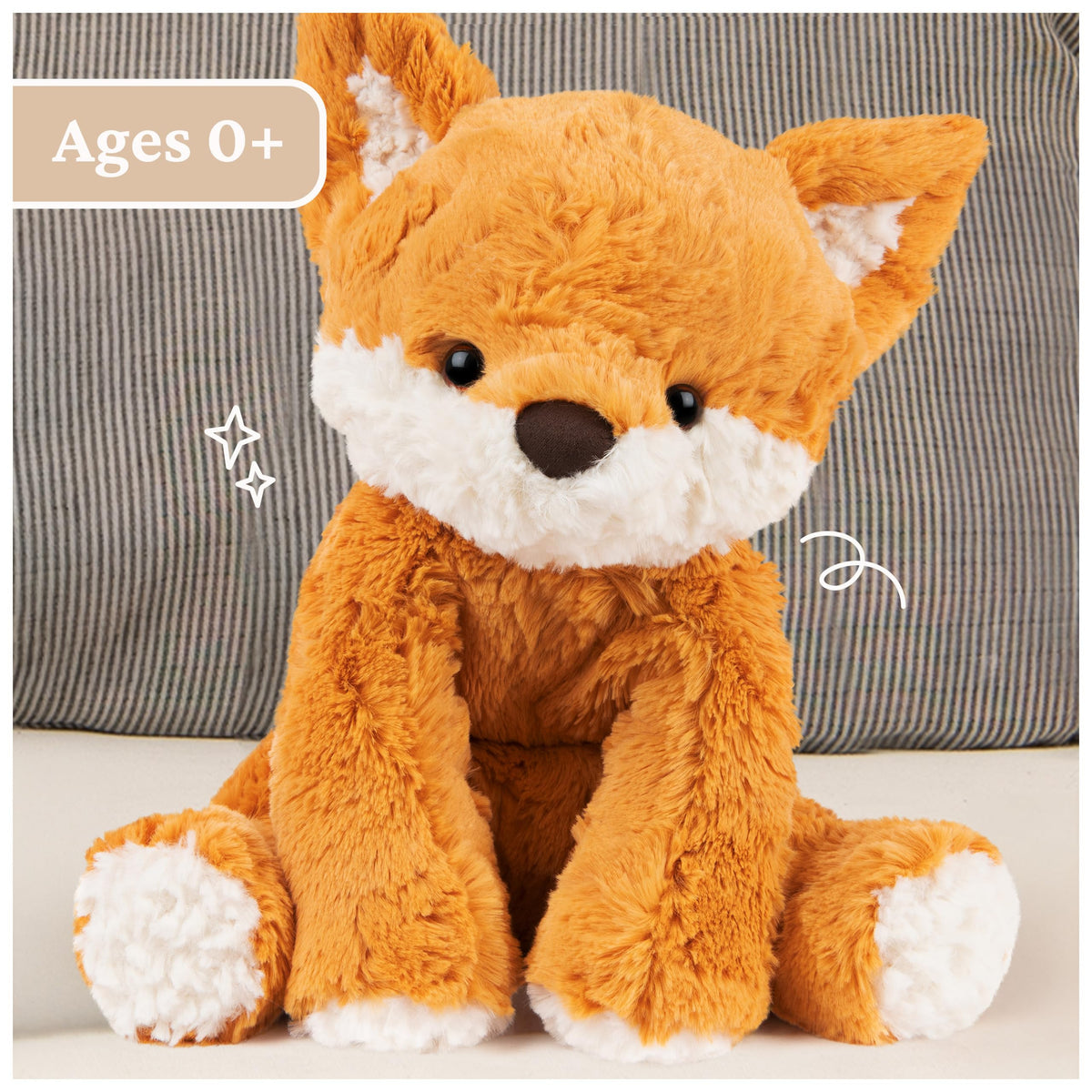 Floppy-limbed Cozys Fox ready for cuddling and sharing