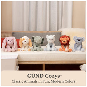 GUND Cozys Cow soft, textured fabric stays gentle after countless hugs.