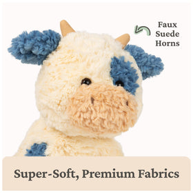 GUND Cozys Cow tail tuft adds adorable detail for display or cuddle.