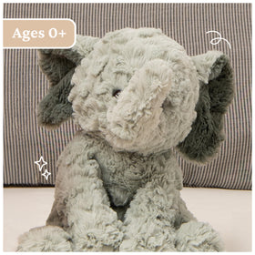 GUND Cozys Elephant 10in size, perfect for on-the-go hugs.