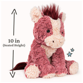 GUND Cozys horse with silky red mane and tail for tactile play