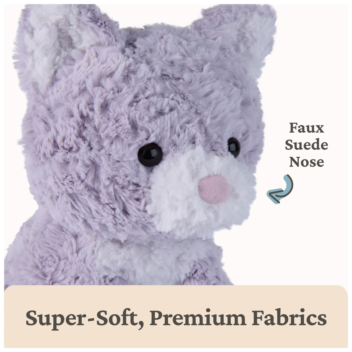 GUND Cozys kitten with floppy limbs ideal for hugs.