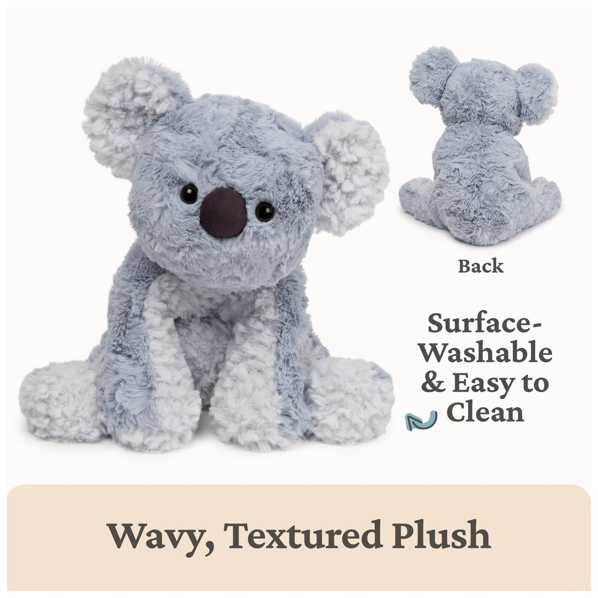 GUND Cozys Koala plush soft fur delivers lasting cuddle appeal.
