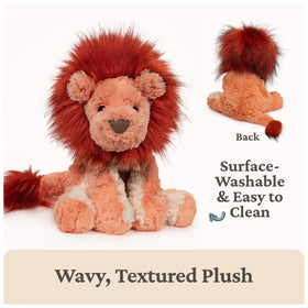 GUND Cozys Lion face closeup showcases friendly expression for kids.