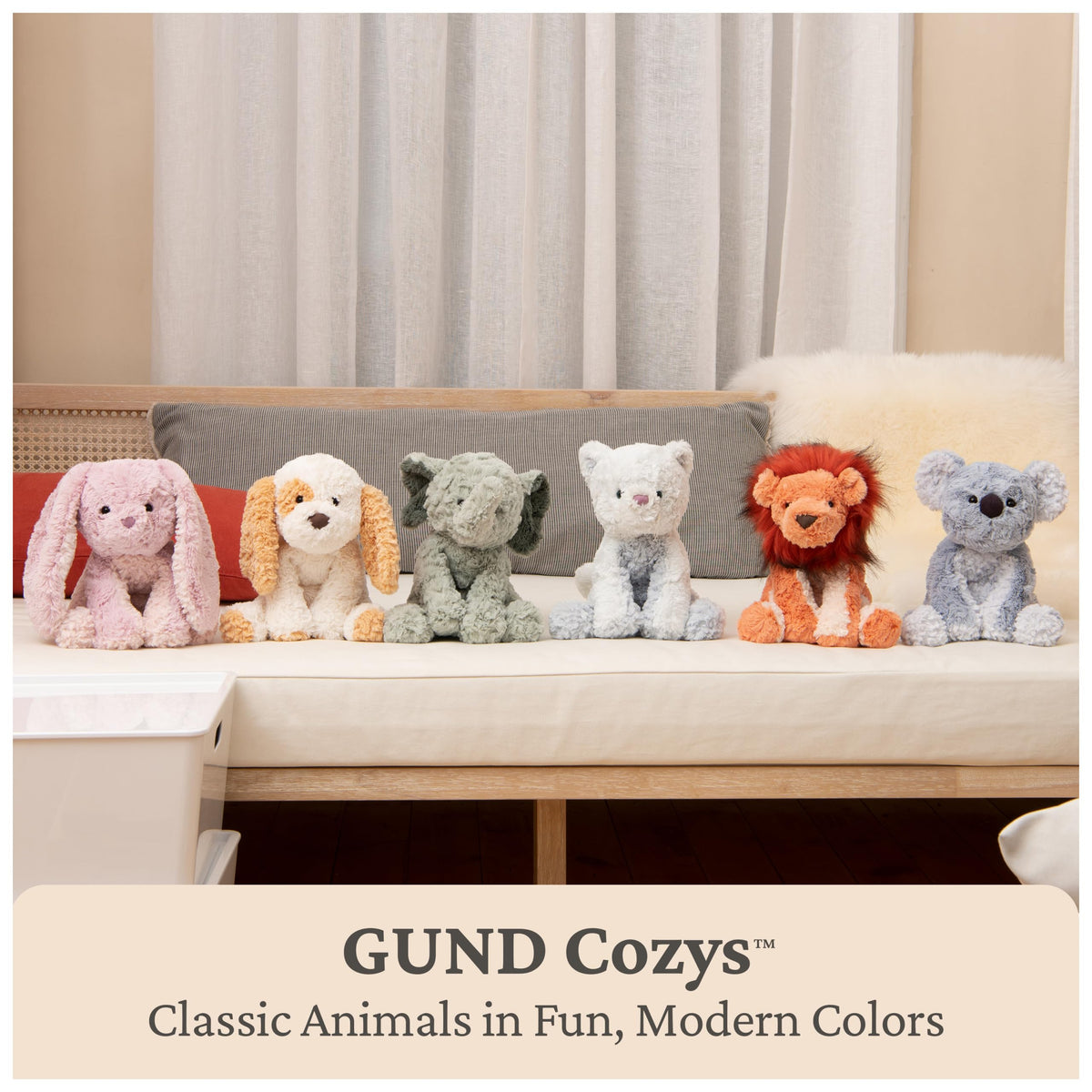 GUND Cozys Lion packaging poly bag ensures safe arrival.
