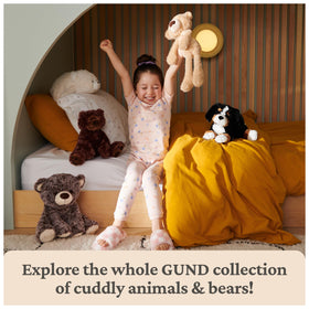 GUND Cozys Monkey suitable for ages 0 and up for family snuggle moments.