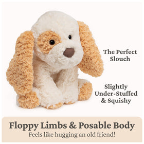 GUND Cozys puppy with eye-spot detail offering a friendly look during naps.