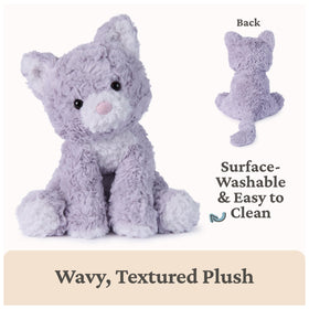 GUND Cozys soft, machine-washable plush fabric for easy cleaning.