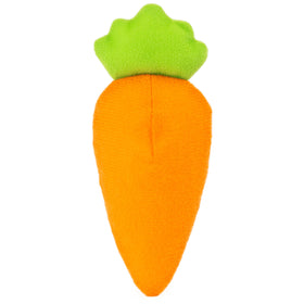 GUND crinkle carrot plush provides tactile crinkle feedback during play.