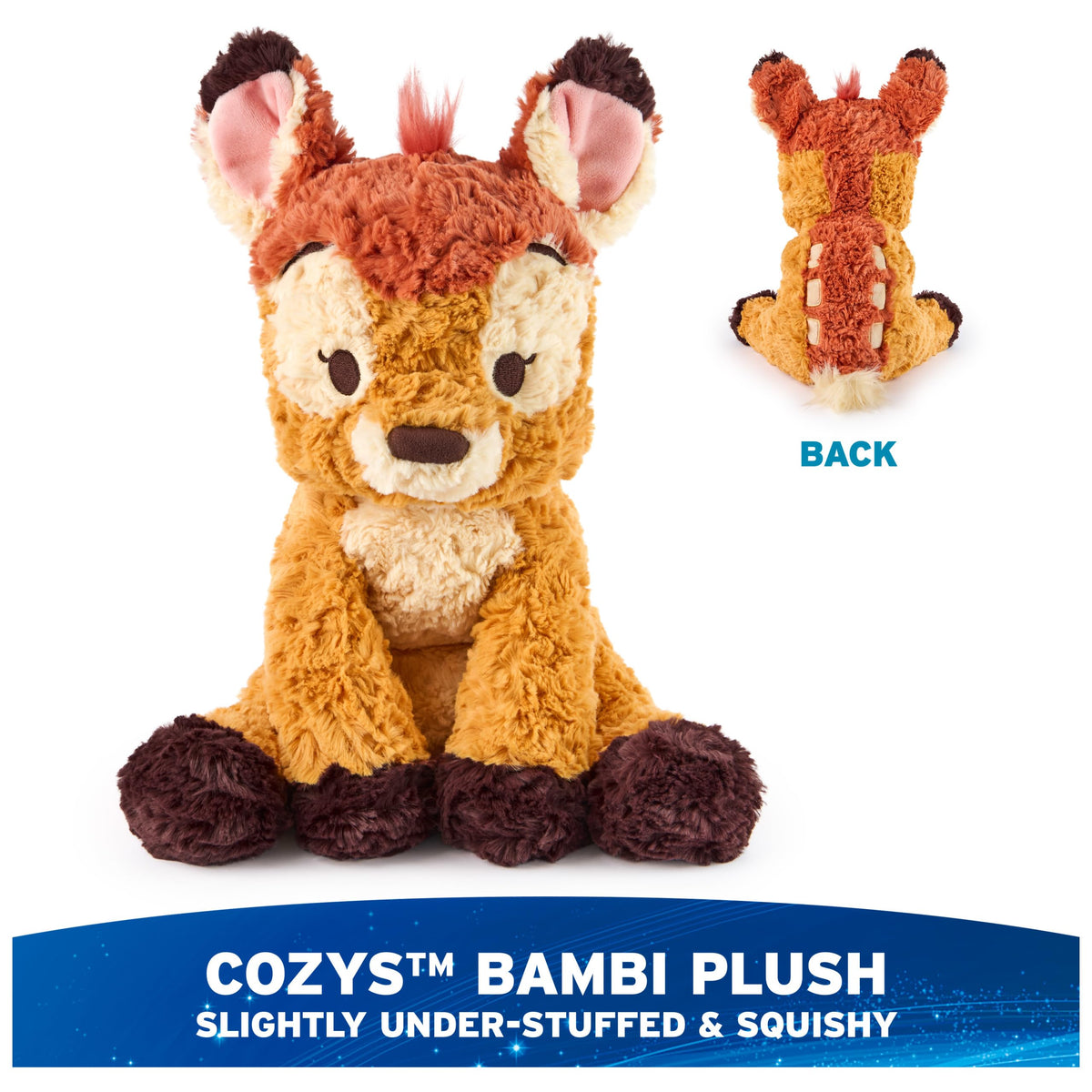 GUND Bambi plush with embroidered eyelashes and nose detail