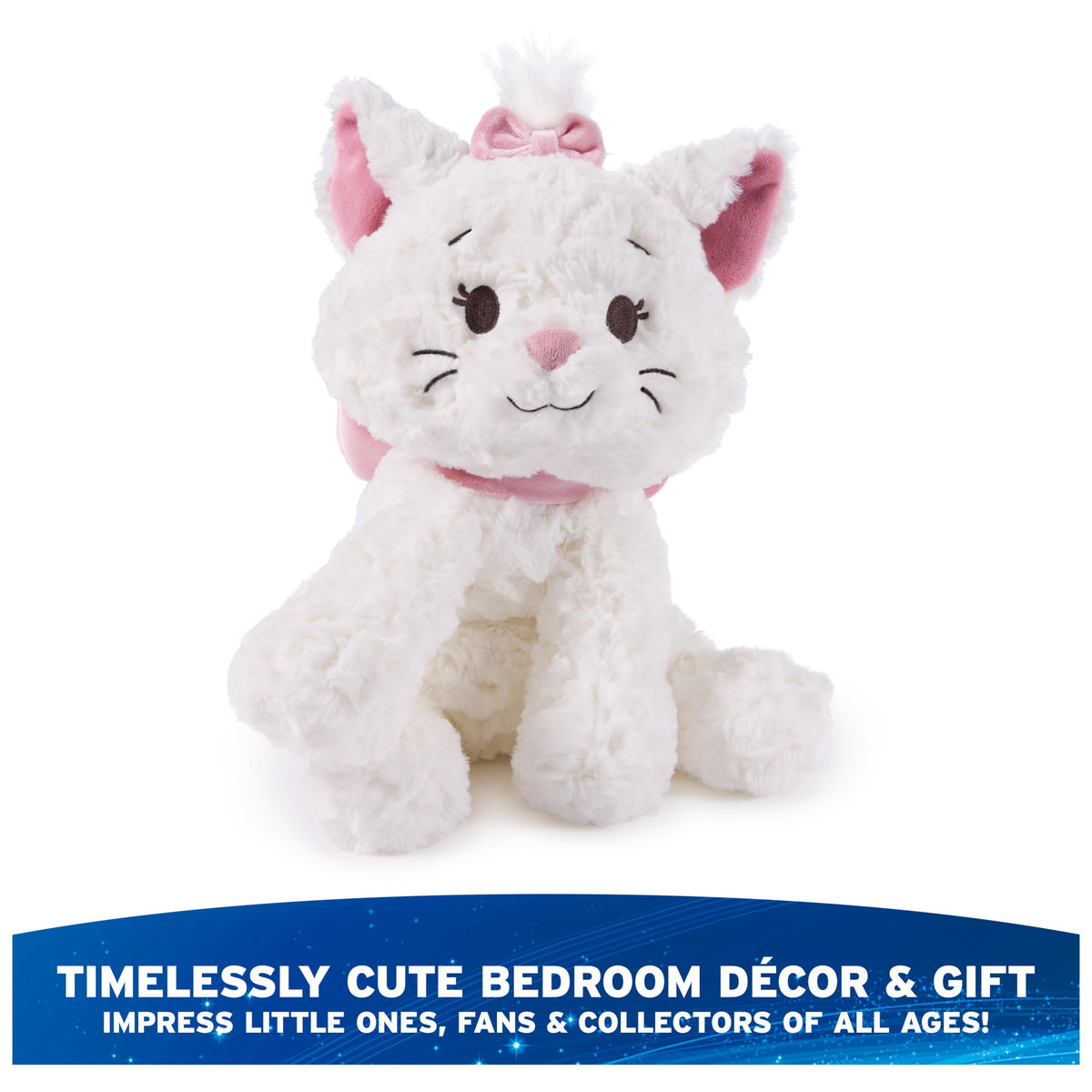 GUND Disney Marie plush with bright white fur ideal for storytelling playtime