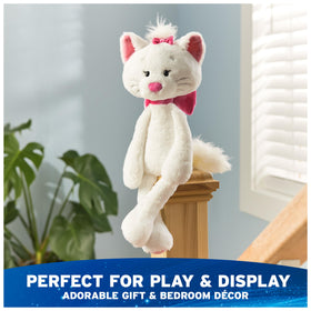 Marie plush paw pads and white fur detail for tactile appeal