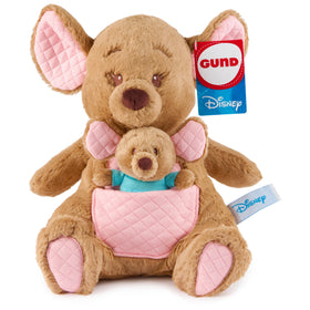 GUND Disney Oh So Snuggly Kanga and Roo plush set, 12.5-inch, soft and cuddly.