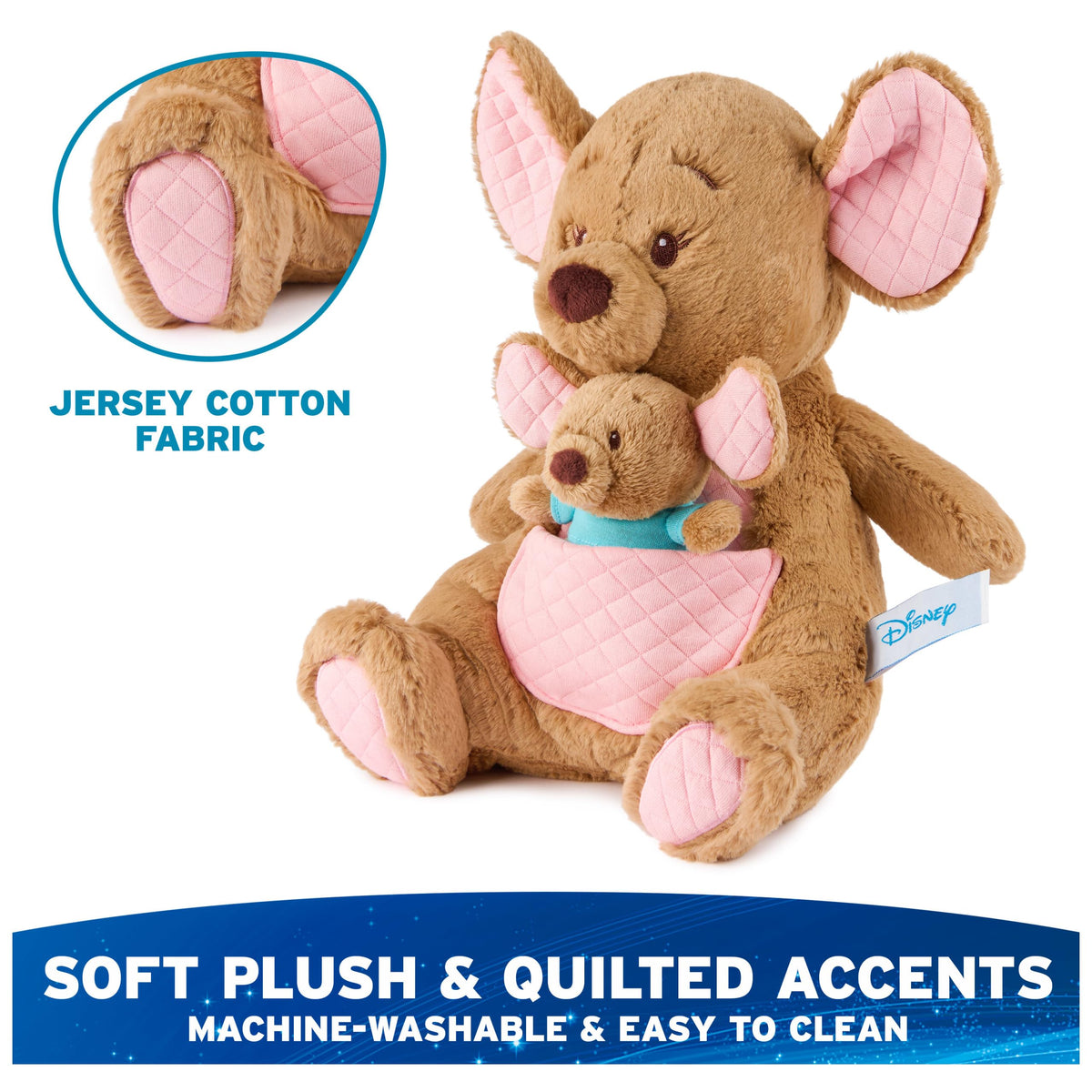Kanga and Roo seated pose invites cozy storytelling and hugs.