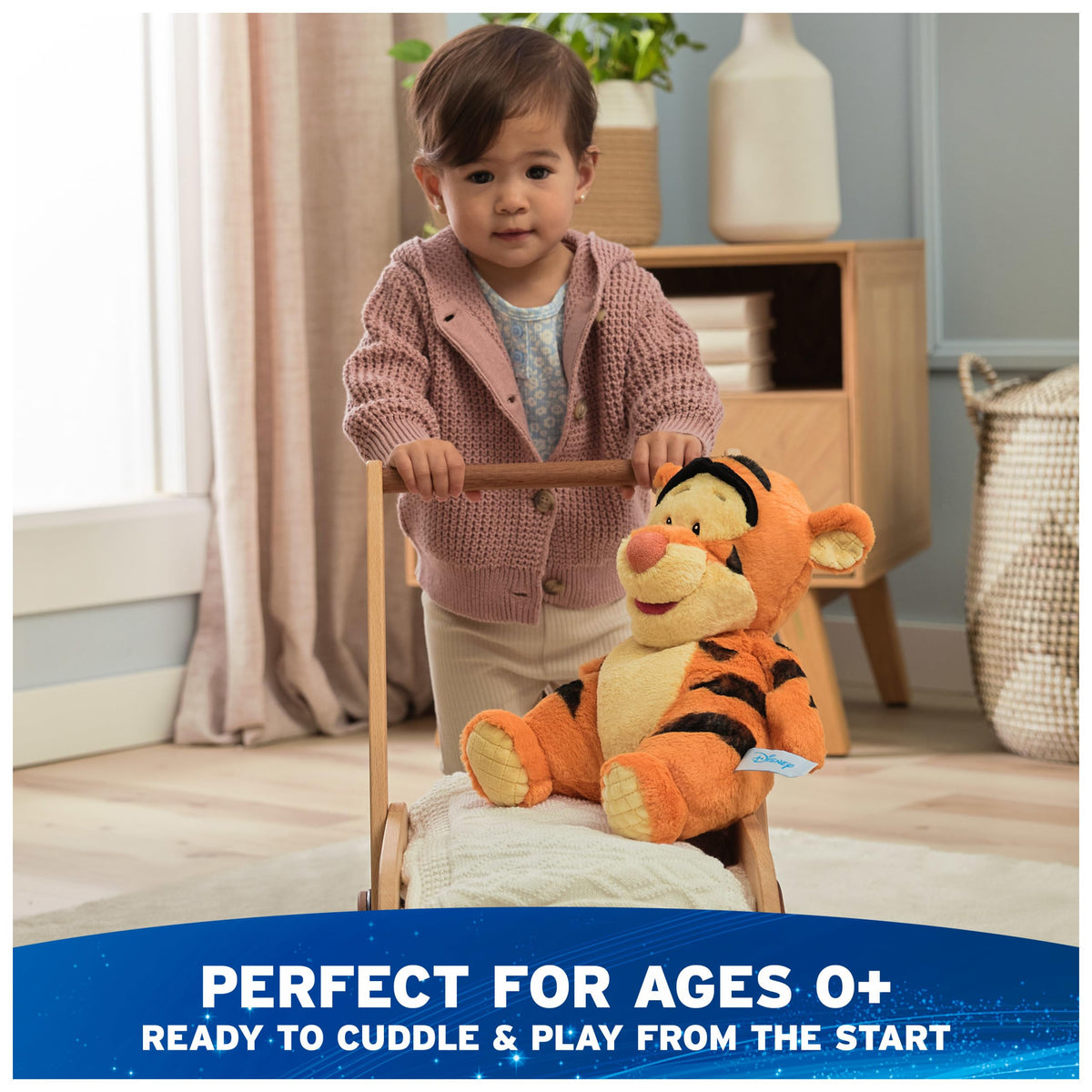 GUND Disney Oh So Snuggly Tigger eyes and smile capture familiar charm