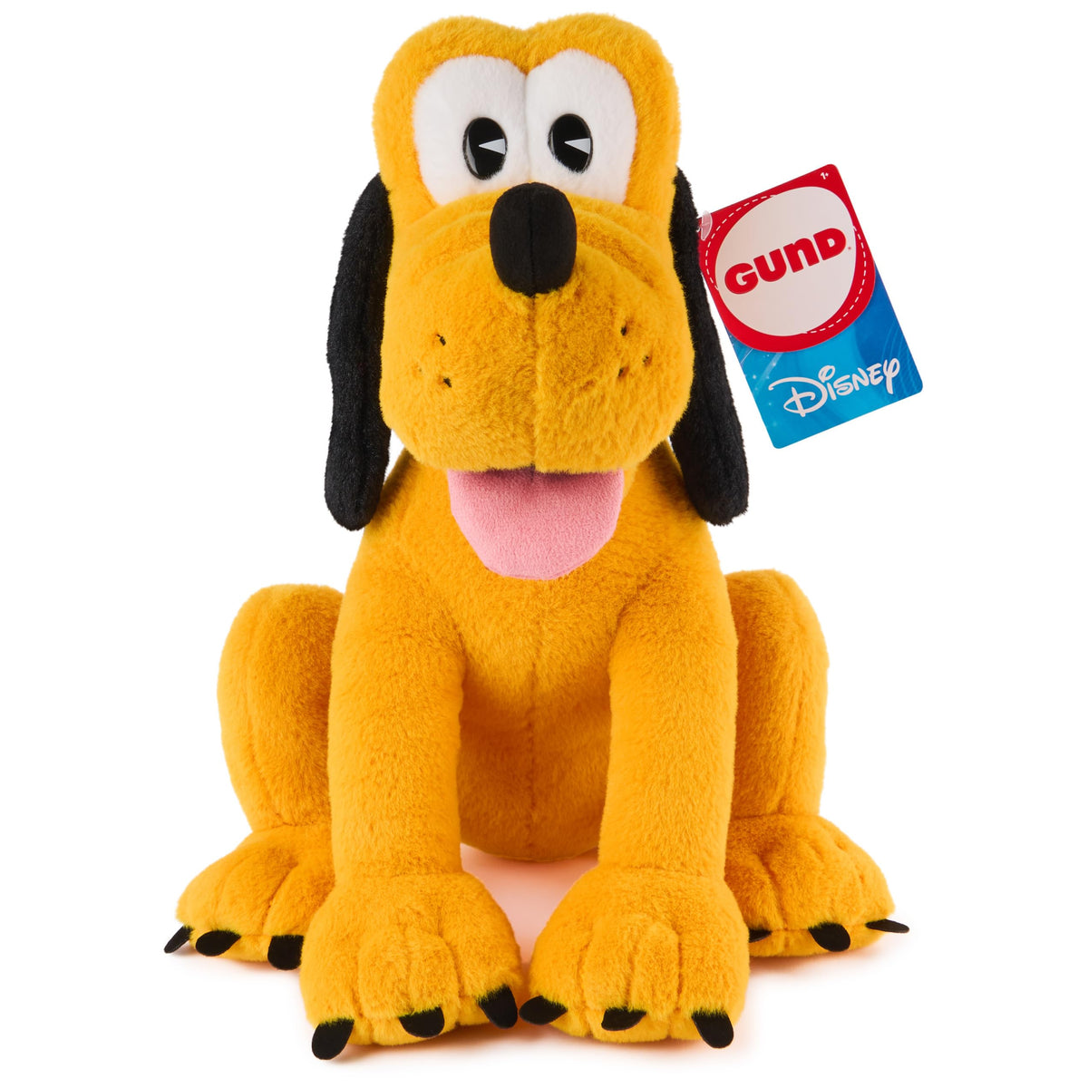 GUND Pluto 14-inch plush front seated view for play or display.