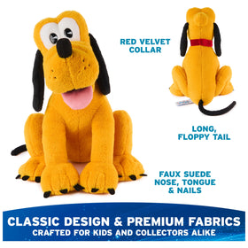 Pluto's suede tongue and nose texture highlights.