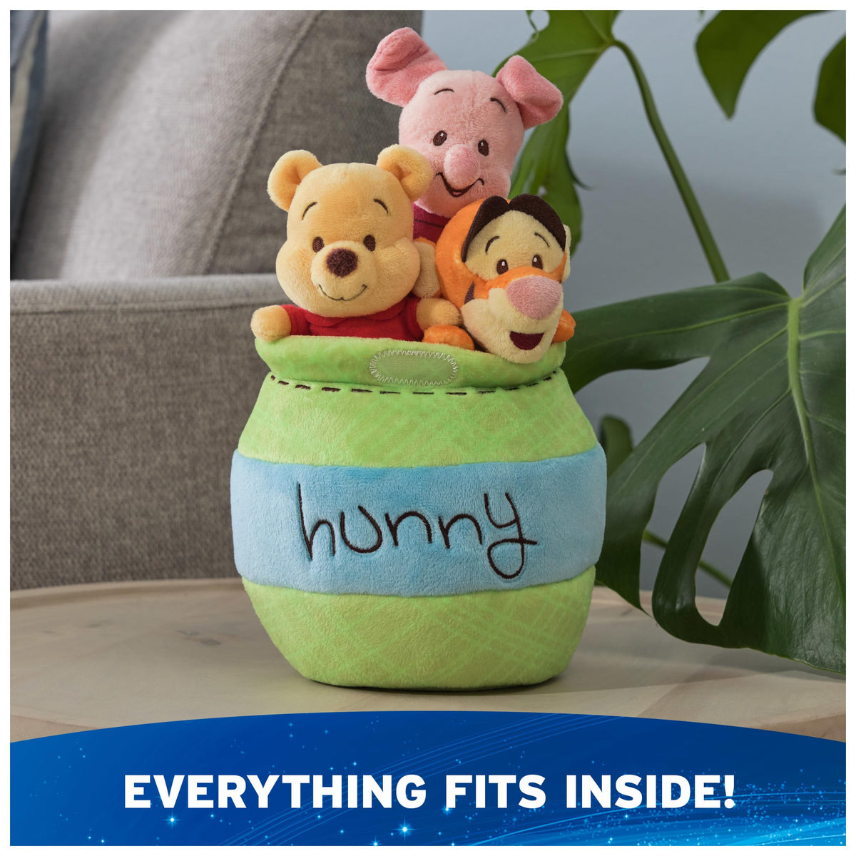 GUND Pooh embroidery details evoke classic character charm.