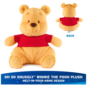 GUND Pooh amber plush with embroidered details for warm, detailed texture