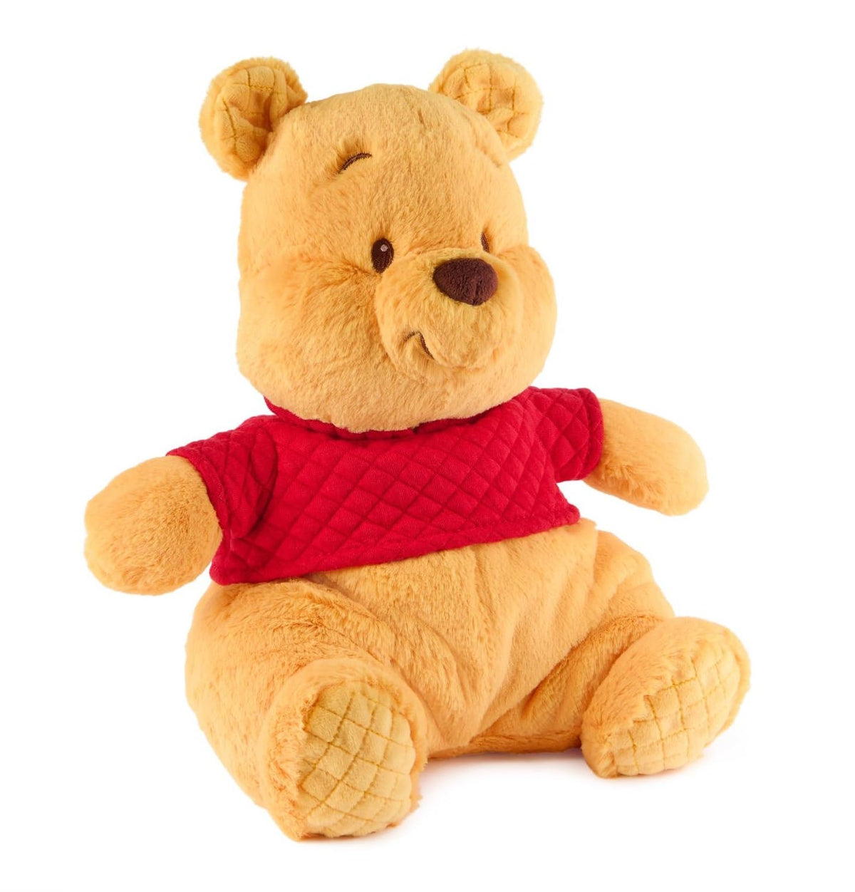 GUND Pooh pink nose close-up highlighting friendly expression for babies