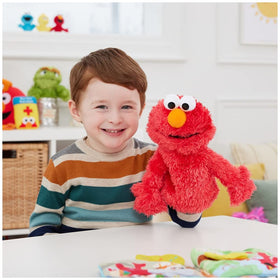 GUND Elmo bright red plush close-up shows soft, cuddly texture