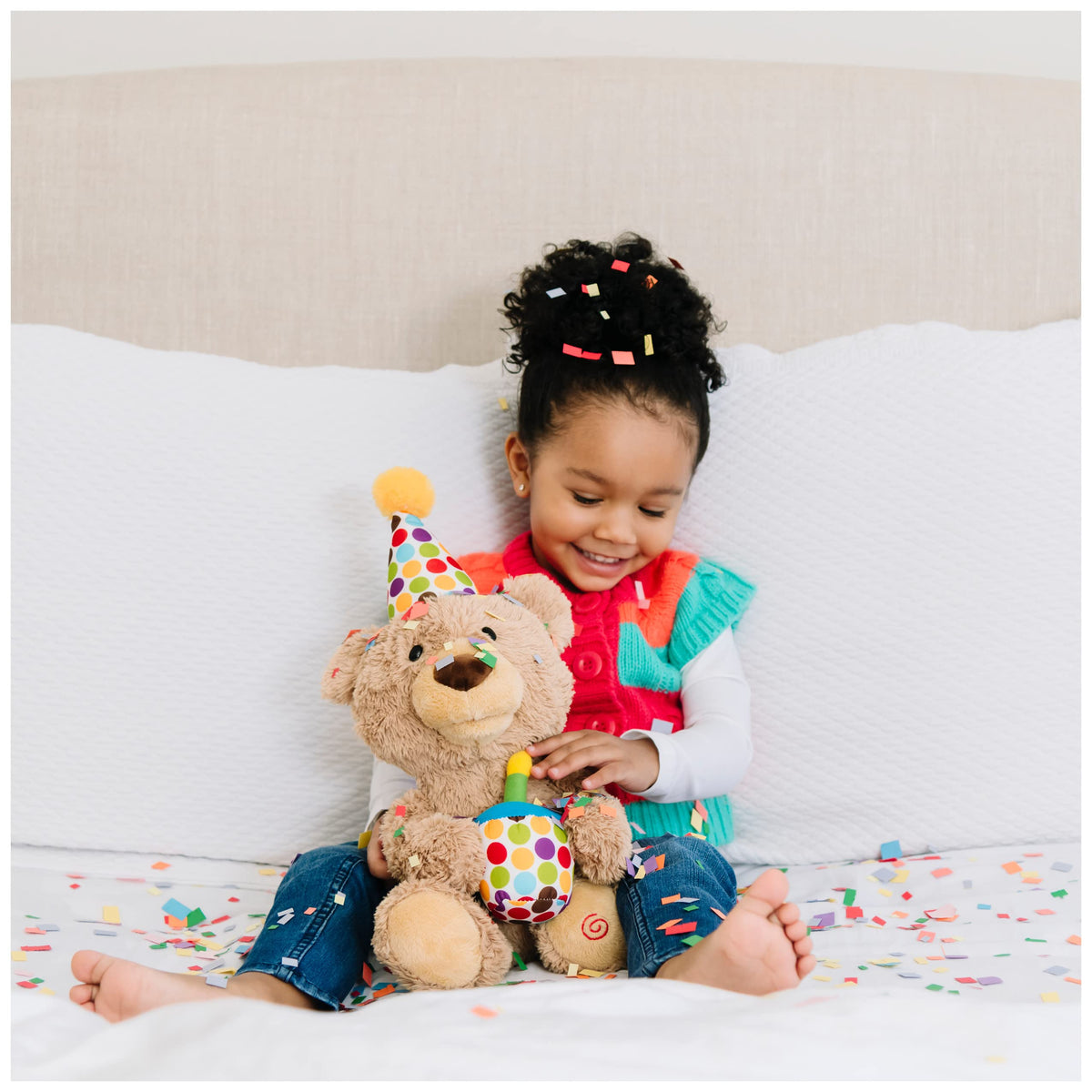 GUND embroidered details and soft, durable plush