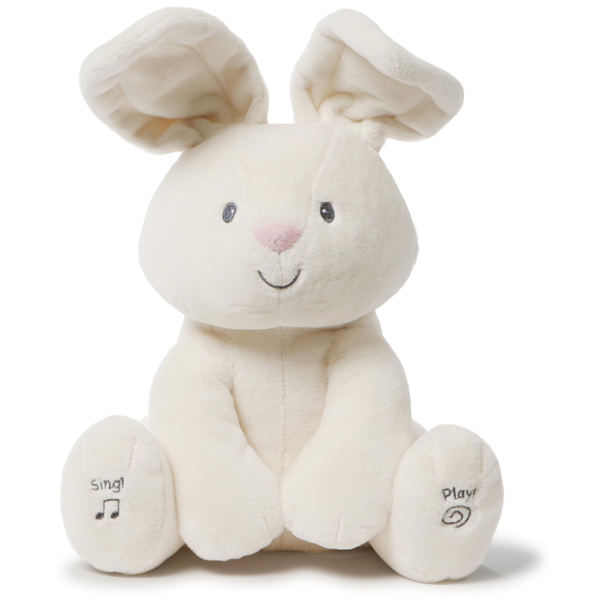 GUND Flora the Bunny appearance, a soft cuddle buddy for soothing bedtime play