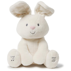 GUND Flora the Bunny appearance, a soft cuddle buddy for soothing bedtime play