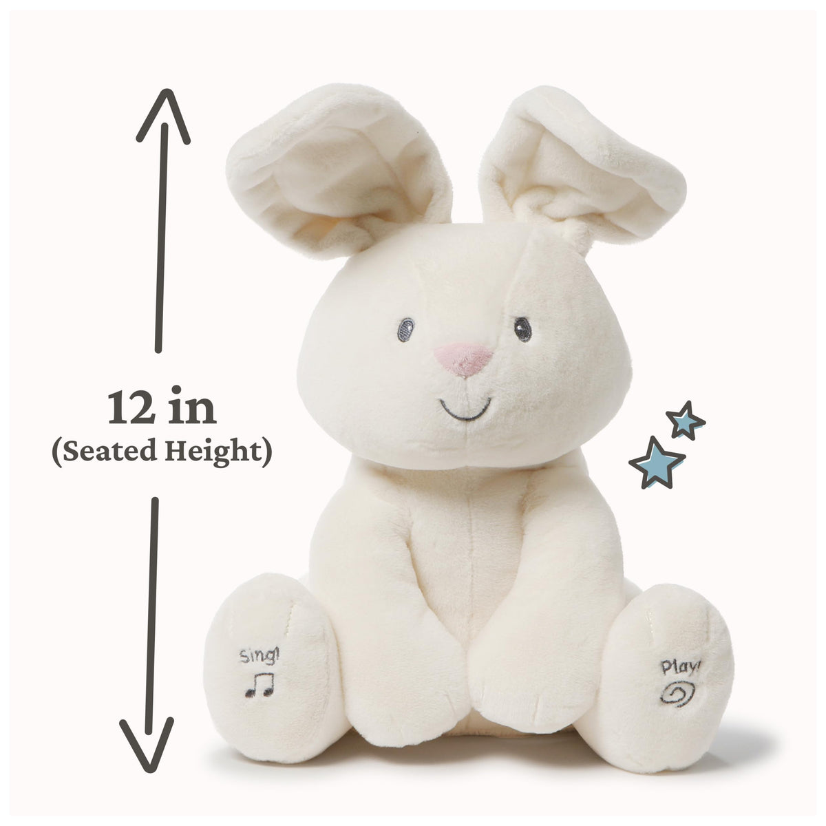 GUND Flora the Bunny surface-washable plush for quick cleanup