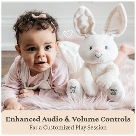 GUND Flora the Bunny volume-control, adjustable for quieter play sessions