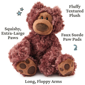 Philbin teddy paw pads and soft plush detail for tactile hugs