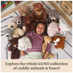 GUND Grahm teddy bear gift-ready packaging, perfect for birthdays or baby showers