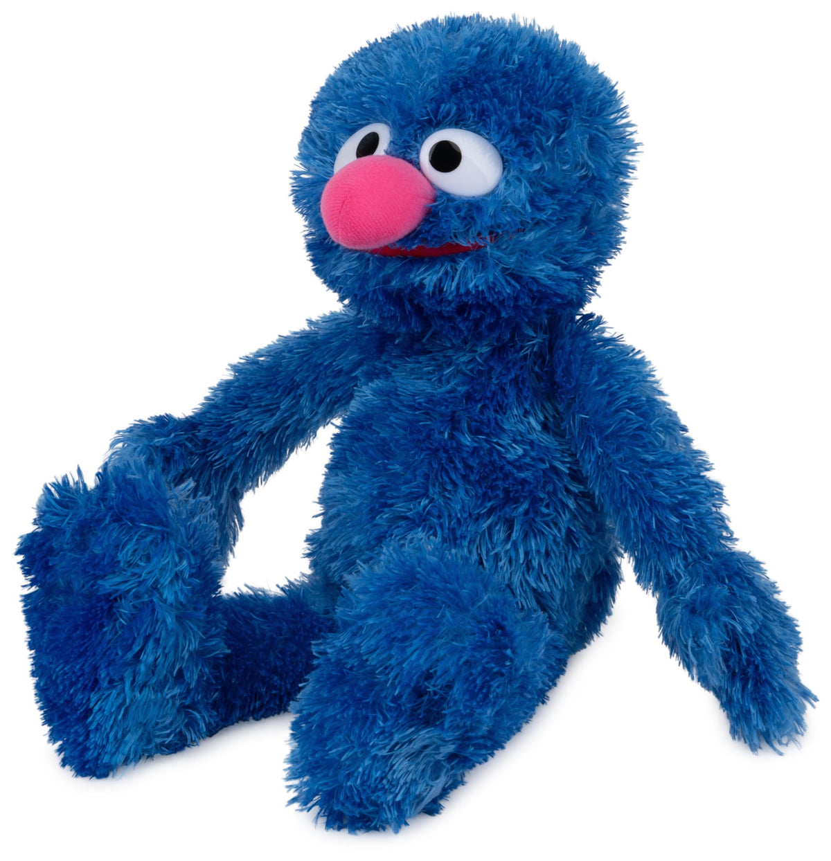 GUND Grover seated pose shows soft, huggable body for cuddles