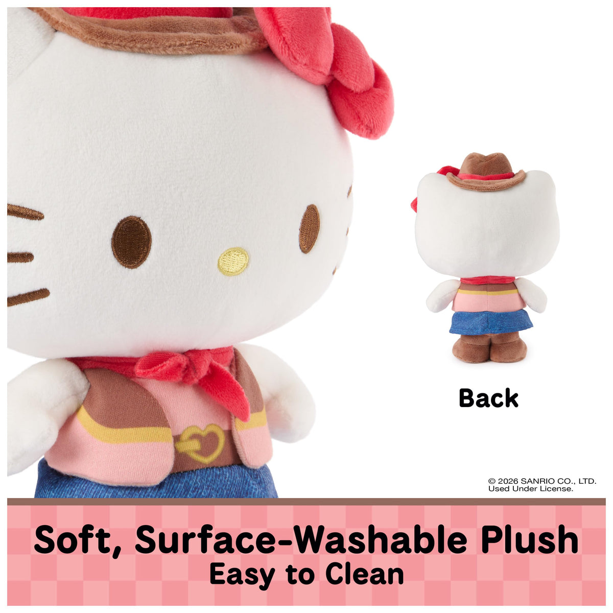Premium surface-washable plush for easy cleaning after rough-and-tumble play.